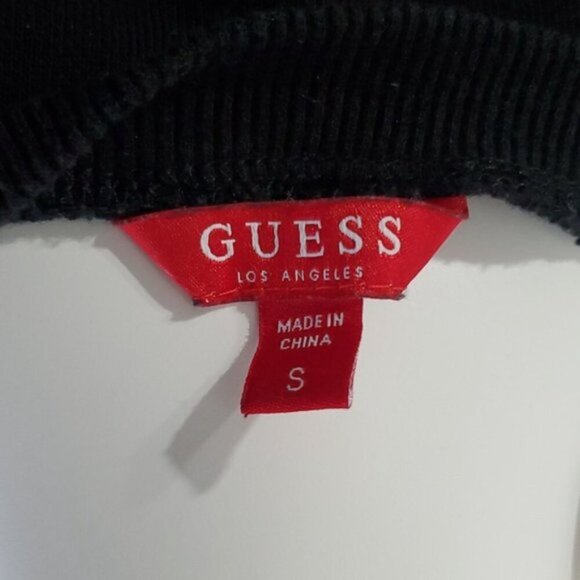 New Guess Vintage Y2K V Mesh Logo Pullover - Picture 4 of 7